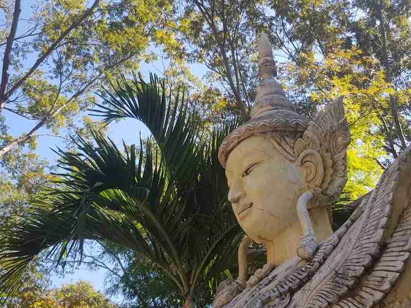 Statue of Buddhist temple Wat Pha Lat
