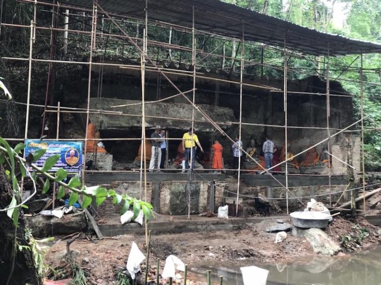 Temple building under construction